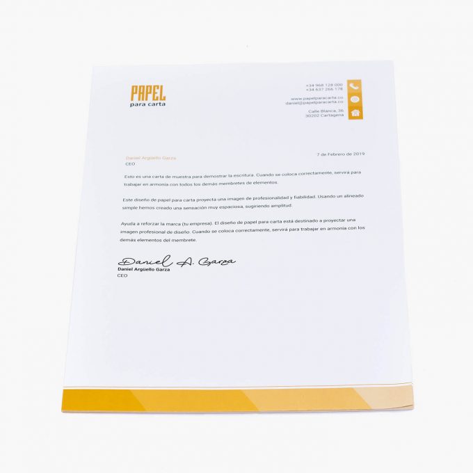 Imprimir papel para carta con membrete Imprimir papel para carta para empresas