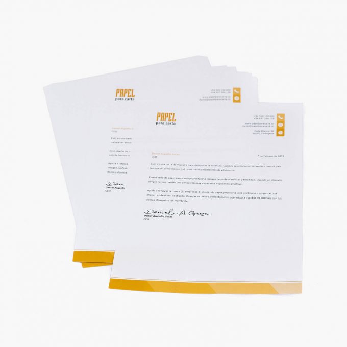 Imprimir papel para carta personalizado a color Imprimir papel para carta económico