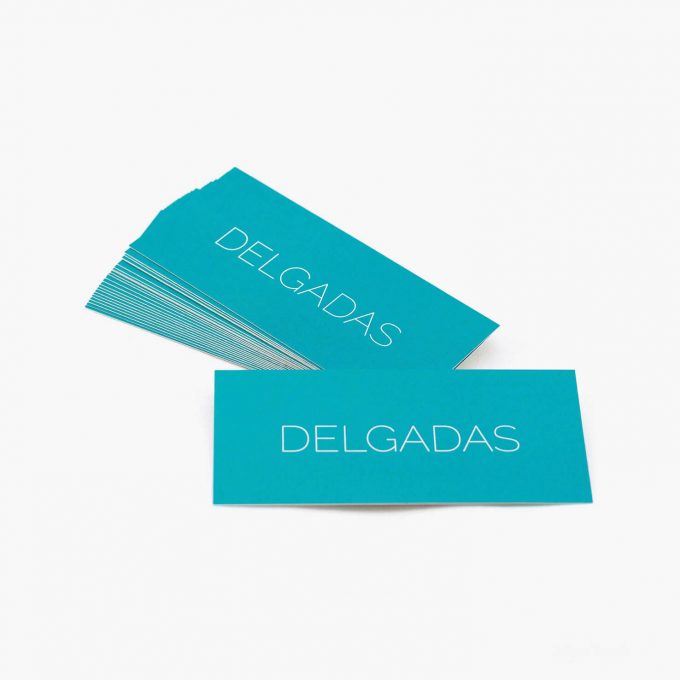 Tarjetas de visita mini y delgadas