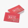 Tarjetas de visita con laminado mate