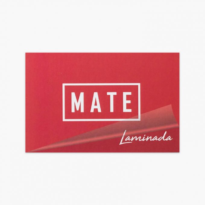 Impresión de tarjetas de visita laminadas