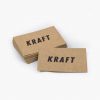 Tarjetas de visita económicas en papel kraft