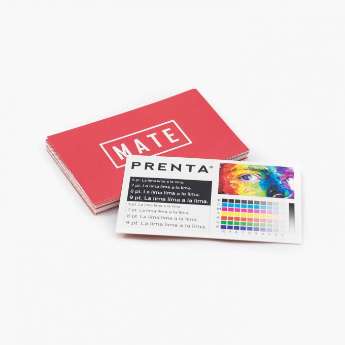 Tarjetas de visita impresas sobre papel mate de alta calidad Impresión de tarjetas de visita en papel mate